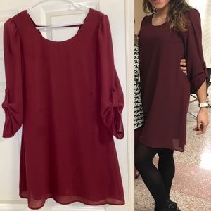 Maroon Dress